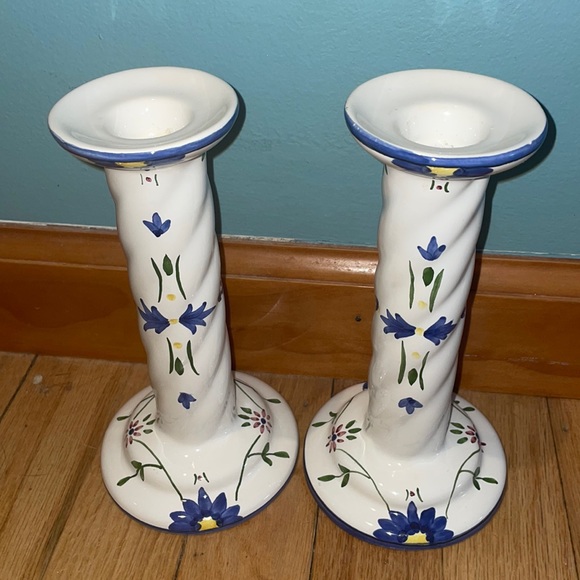 Casafina Accents Candle Holders Pair Casafina Made In Portugal